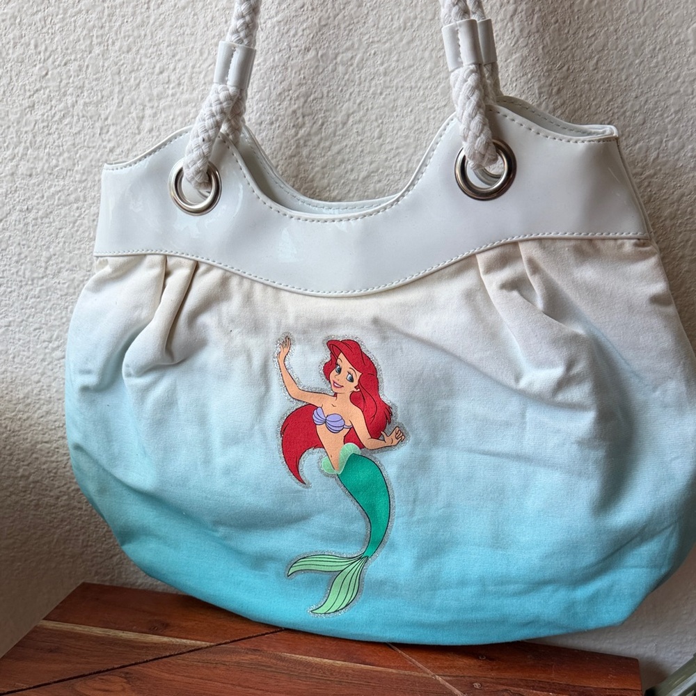 Disney The Little Mermaid Ombre Canvas Tote Bag